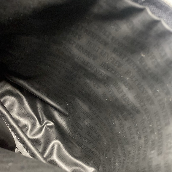 Black Holt Renfrew makeup bag Y2K 90's BNWOT vintage - Picture 5 of 10